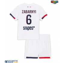 Otroški Nogometni dresi Paris Saint-Germain Illia Zabarnyi #6 Gostujoči 2025-26 Kratek Rokav (+ Kratke hlače)